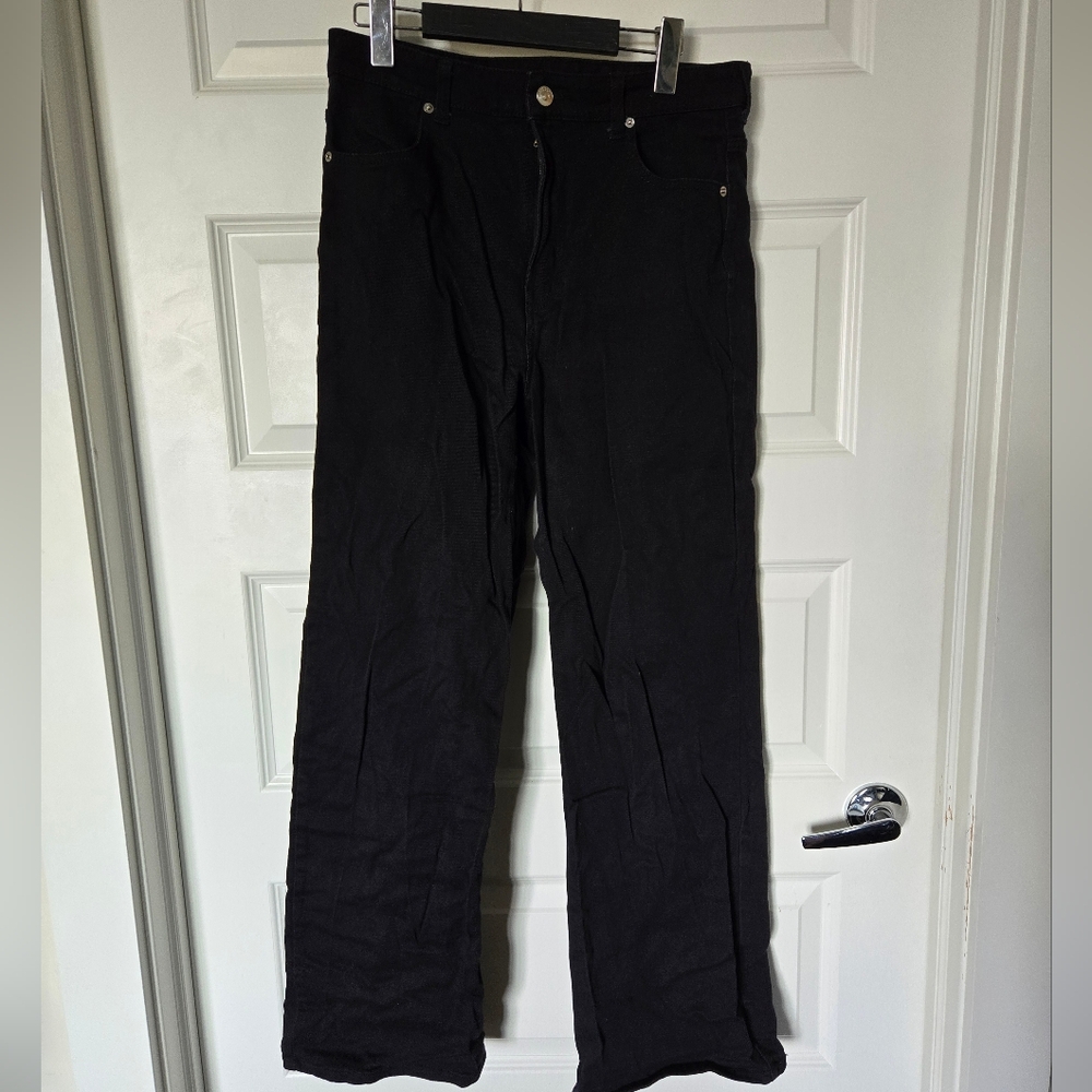 H&M Black Denim Pants - Size 10